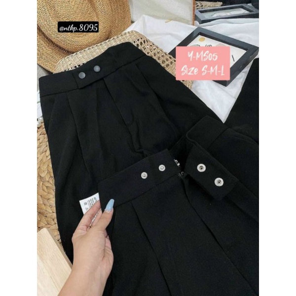 QUẦN TÂY 2 NÚT LƯNG CAO - ẢNH TỰ CHỤP