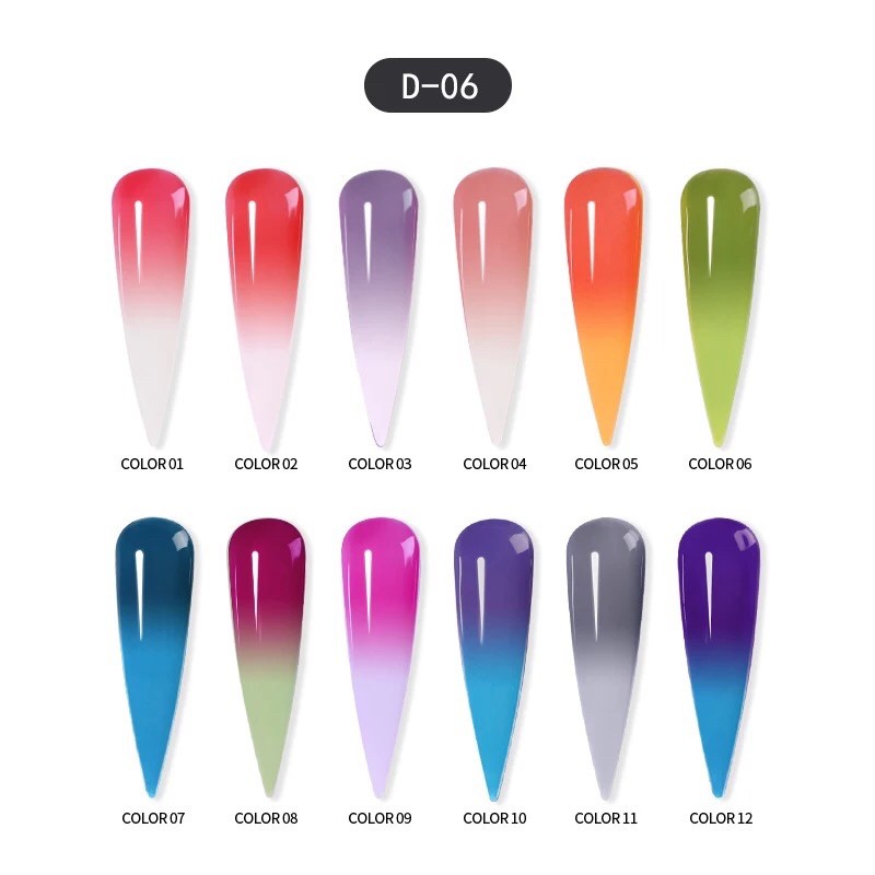 Sơn Gel JINJU mã D06( đổi màu) khi lạnh 15ml chính hãng