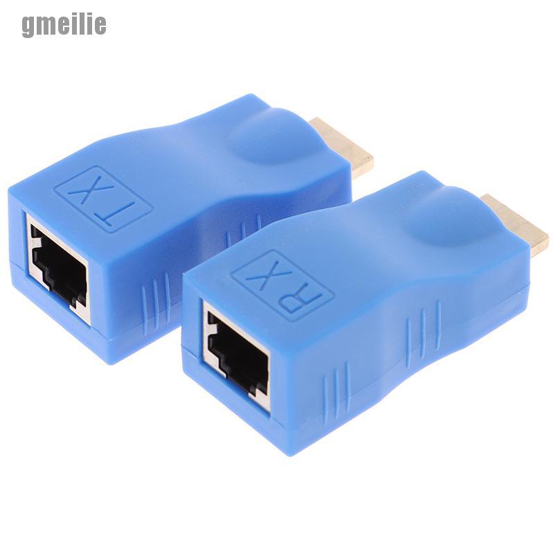 Set 2 Đầu Nối Hdmi Rj45 Cat 5e / 6 1080p | WebRaoVat - webraovat.net.vn