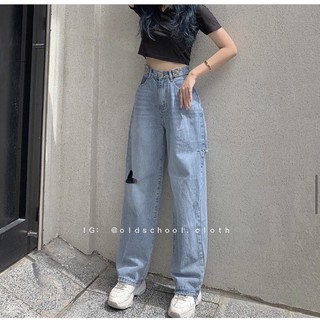 🎯 Set Quần Baggy Đai Nút + Crop petter đen
