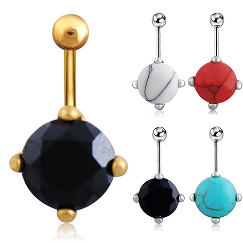 Khuyên rốn mạ bạc kiểu dáng thời trang