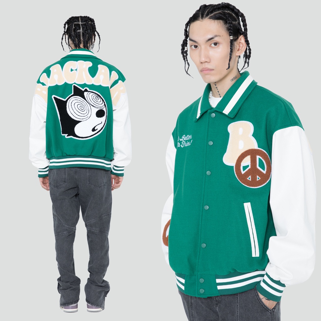 Áo khoác Bomber Made Extreme Puppy Patchup Varsity