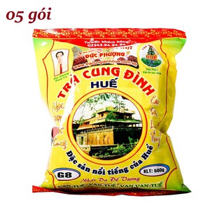 05 Gói TRÀ CUNG ĐÌNH Huế G8 Đức Phượng (loại 500g) - Đặc sản Huế