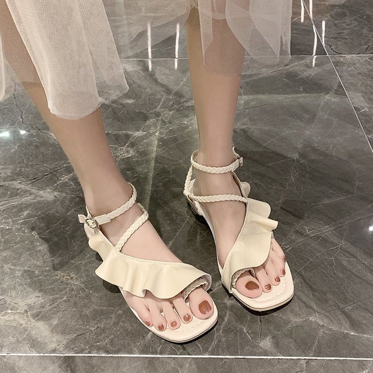 [ Mã 66CBSALE giảm 30K đơn 200K] Xăng đan Nữ Quai Ngang Đế Bằng Thời Trang | BigBuy360 - bigbuy360.vn