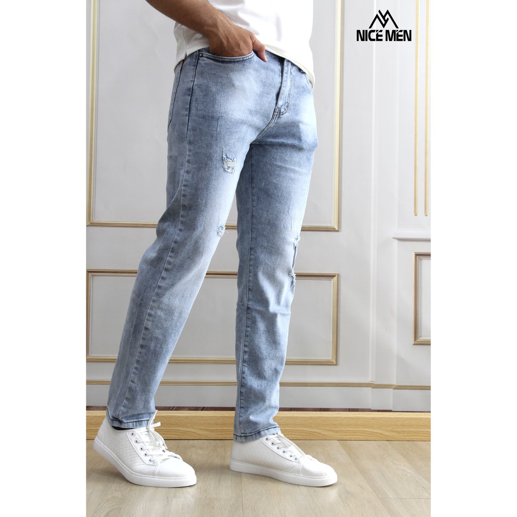 Quần Jeans Nam Rách Nice Men❤️️ FREESHIP ❤️️ ✔️ CAM KẾT ẢNH SHOP TỰ CHỤP✔️ HỖ TRỢ MIỄN PHÍ ĐỔI - TRẢ SẢN PHẨM.