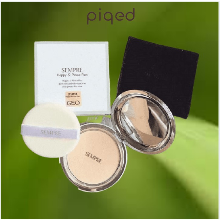 Phấn Phủ Geo Trắng Sempre Happy & Please Pact