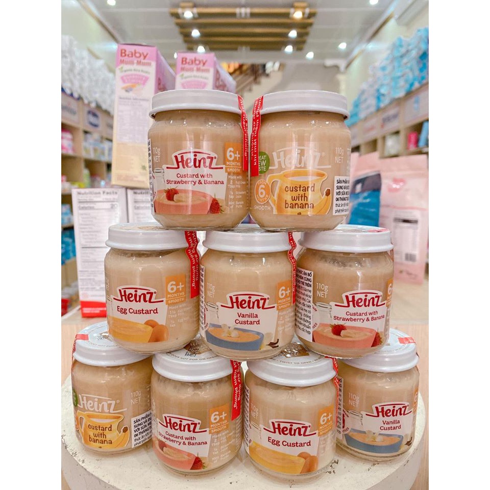 Heinz - Dinh Dưỡng Đóng Lọ Đủ Vị Cho Bé 6m+ Date 05/2022 (110g) - Váng Sữa Heinz Dinh Dưỡng Ăn Dặm