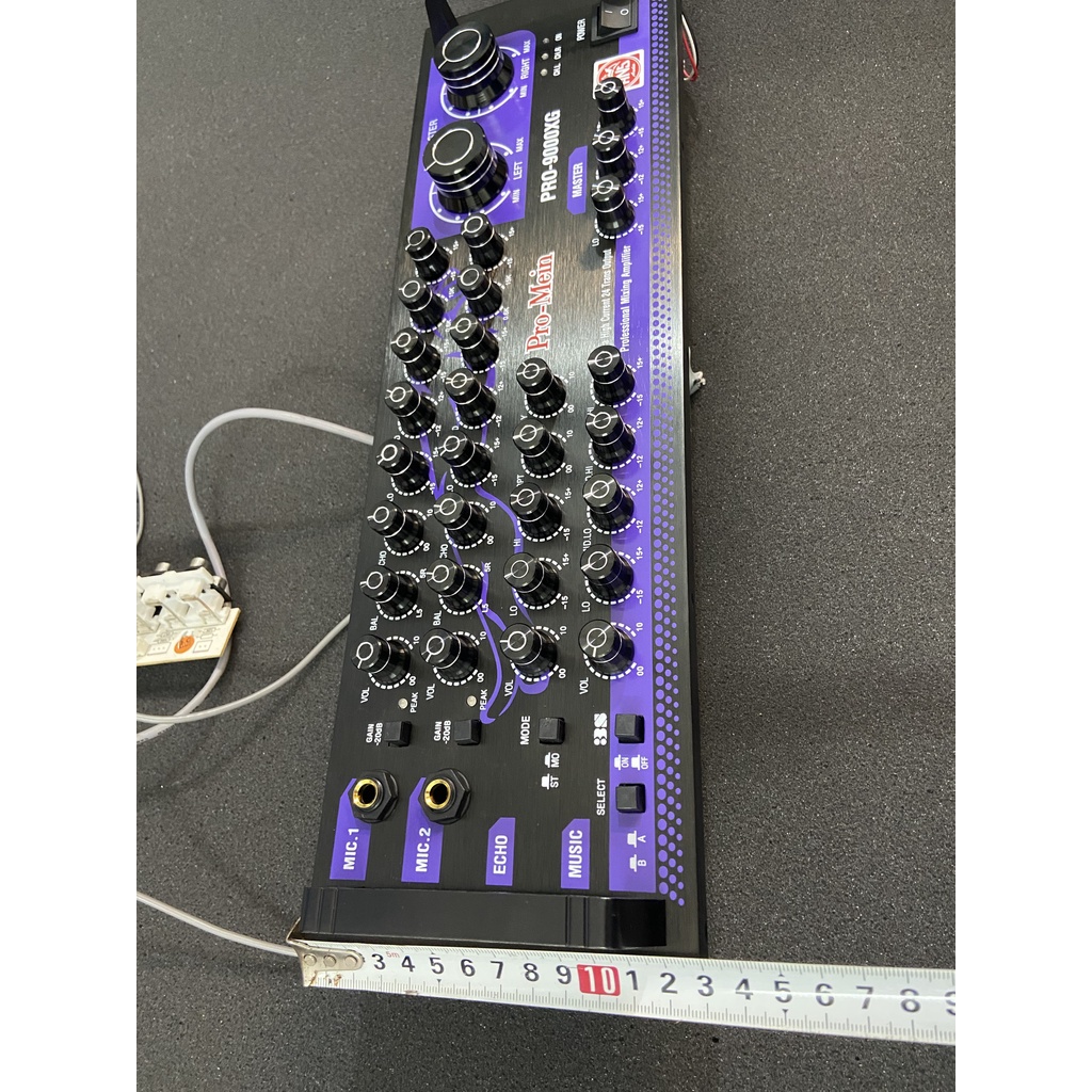 Bộ mặt amply màu tím như hình, mic 8 volum chống hú, echo 50195 vang cực hay