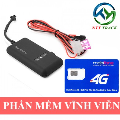 [FreeShip] Định Vị Xe Máy Ô tô NTT02 Tặng Kèm Sim 4G - Xem Vị Trí Xe Qua Điện Thoại