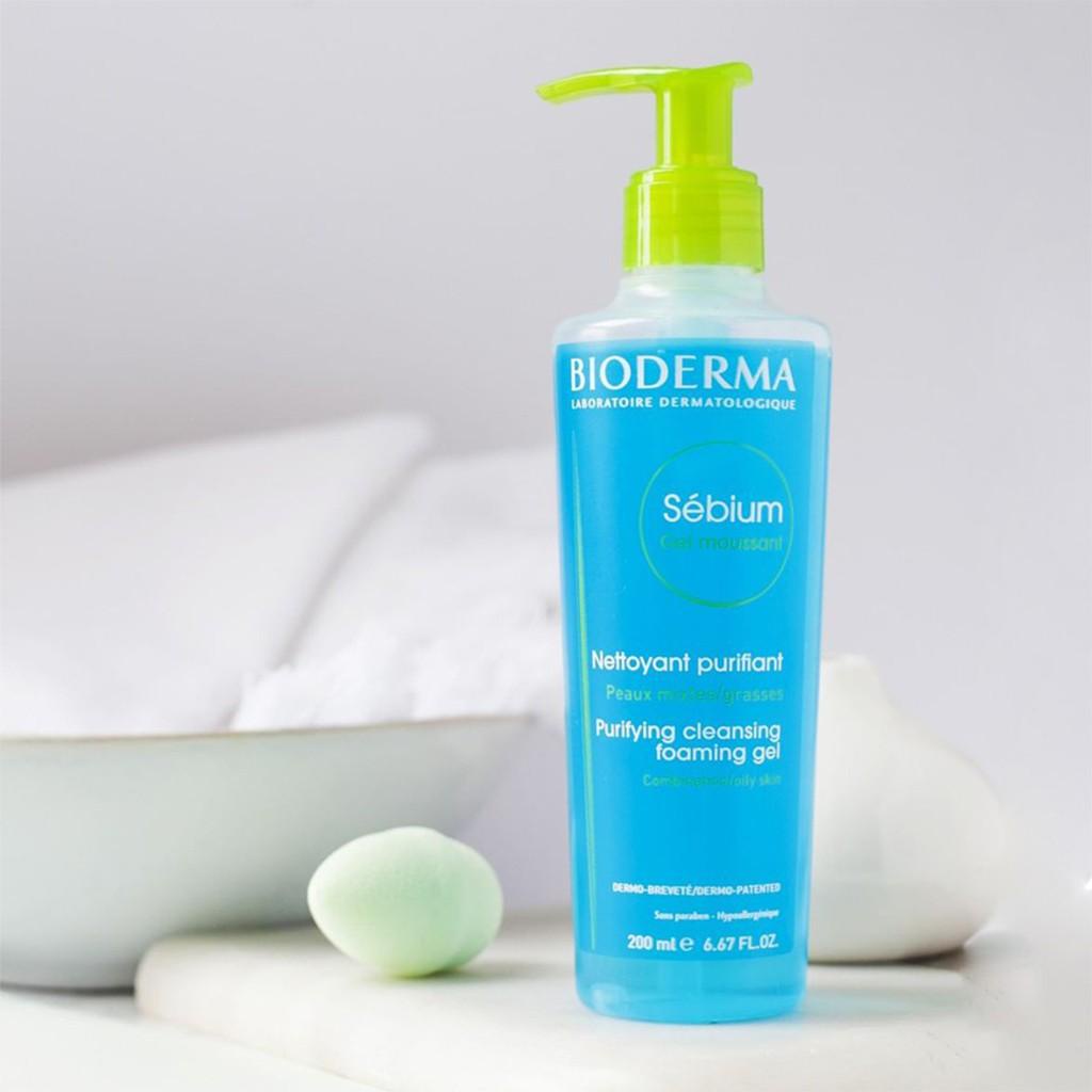 Sữa rửa mặt Bioderma Sebium / Sensibio Gel moussant 200ml - Sữa rửa mặt dành cho da nhạy