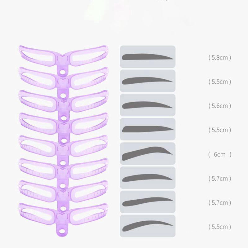 Khuôn tạo kiểu lông mày tái sử dụng linh hoạt 8 trong 1