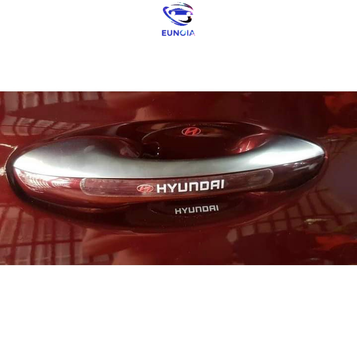 [HUYNDAI] Bộ 10 Miếng Dán Silicon Chống Xước Hõm Cửa, Tay Nắm Cửa , Gương Ô Tô Xe Hơi Có Logo Hãng Xe Huyndai