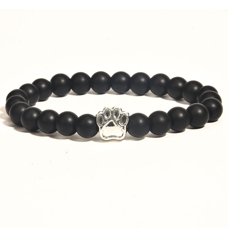 Vòng  tay chuỗi hạt nam nữ thời trang phong cách Hàn Quốc Charm Pet xinh, biểu tượng tạ thể hình