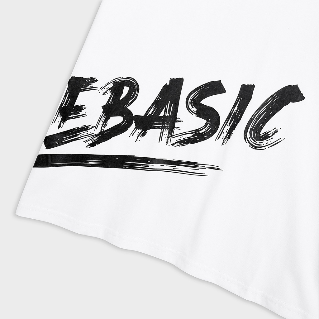 Áo thun 100% cotton, form rộng local brand All The Basic - Brushing Tee - Trắng