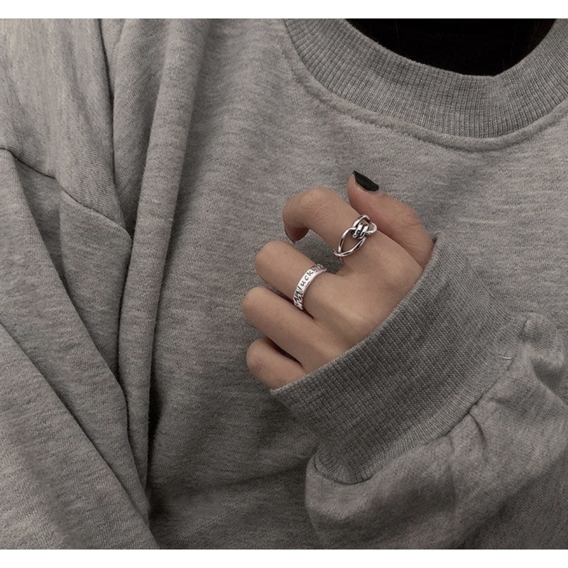 Set Nhẫn 2 Chiếc Phong Cách Basic