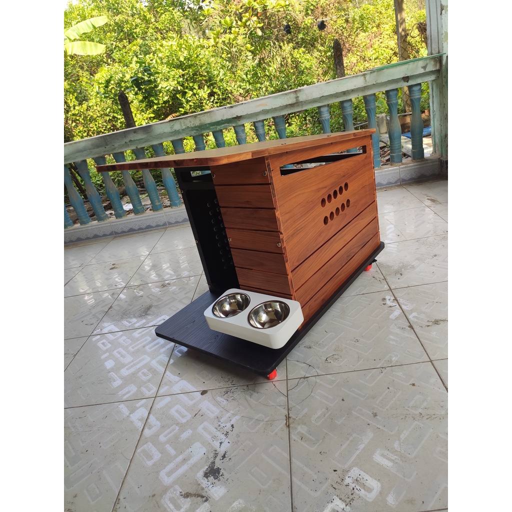 Nhà gỗ cho chó hiện đại PetZou DH006