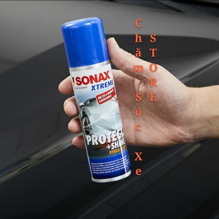 [ Tặng Khăn ] Nano Polymer phủ bóng và bảo vệ mặt sơn Sonax 222100 210ml - SONAX XTREM PROTECT+ SHINE