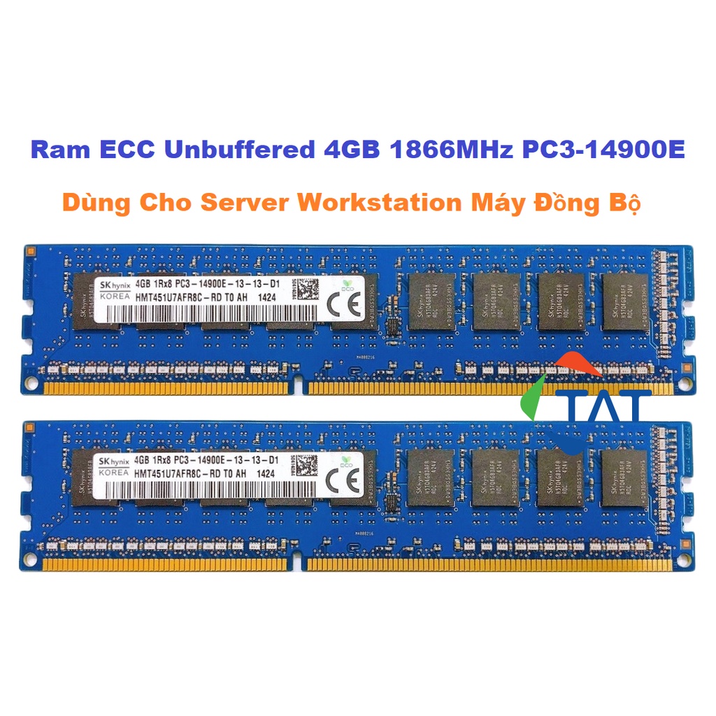 Ram Server Hynix 4GB 1866MHz PC3-14900E 1.5V ECC Unbuffered