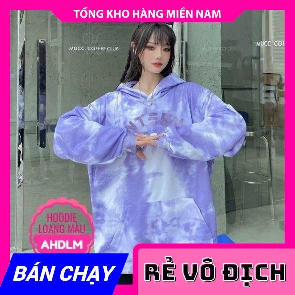 ÁO HOODIE NỈ LOANG MÀU CỰC CHẤT ⚡ ẢNH THẬT⚡ ÁO NỈ CHUI