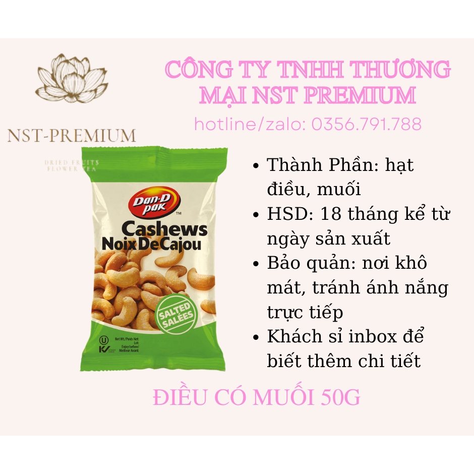 Hạt Điều 50g Dan D Pak