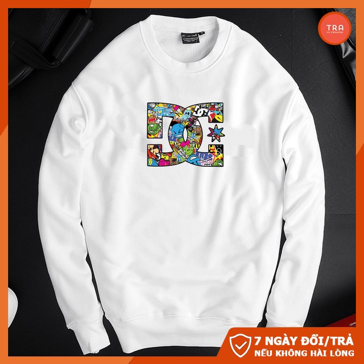 Áo sweater nam dài tay❤️ Freeship 50K❤️ Áo nam nỉ poly thái dày mịn phối DG đẹp độc lạ SW311 | BigBuy360 - bigbuy360.vn