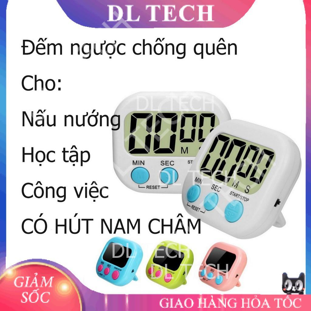 Đồng hồ bấm giờ đếm ngược Mini hẹn giờ thời gian nấu ăn J17 DL TECH