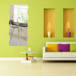 Hình dán acrylic tráng gương 3D kiểu gợn sóng