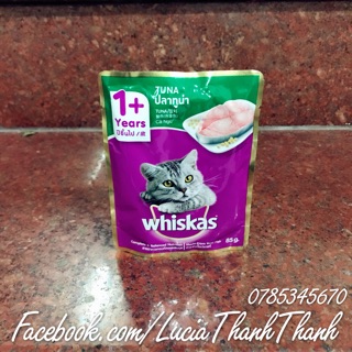 Thức ăn pate gói whiskas đủ vị 80 gram
