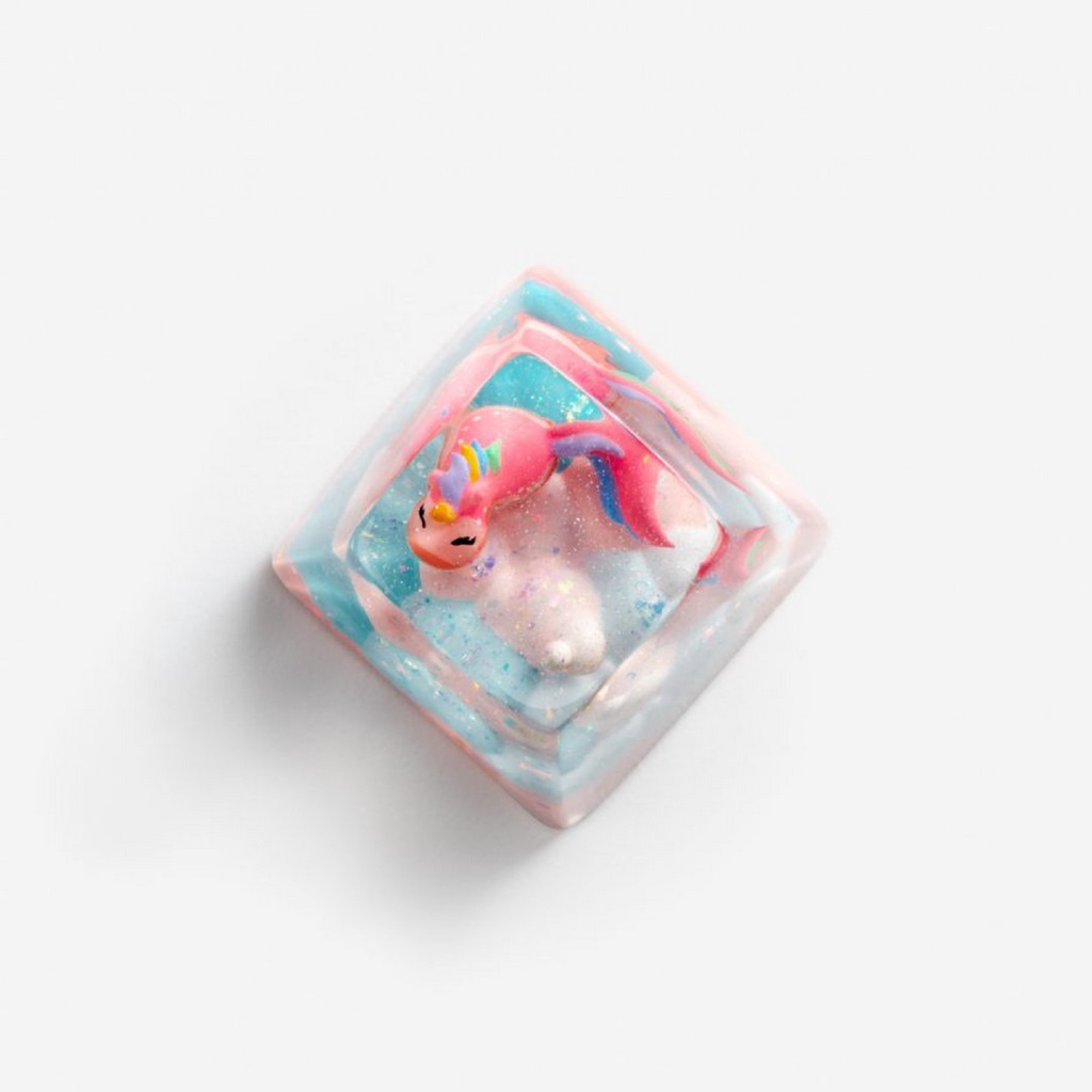 Keycap Artisan bàn phím cơ Dwarf Factory Unicorn Strawberry Shortcake  - Hàng chính hãng