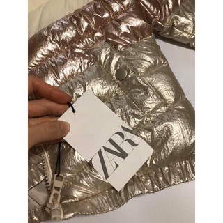Áo phao metallic bé gái dư xịn