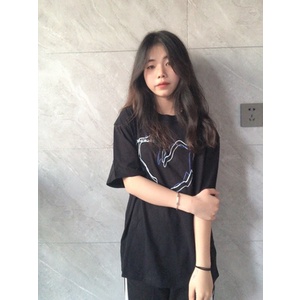 Áo thun tay lỡ nam nữ COCOO - Áo phông Unisex form rộng phong cách Ulzzang Hàn Quốc hình trái tim vẽ tay