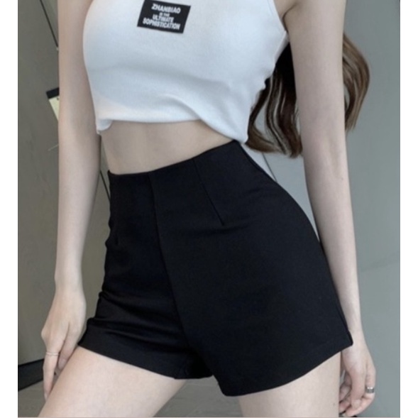 Quần short dance nữ lưng cao dáng ôm, quần đùi nữ hot trend đủ size, có khoá sau