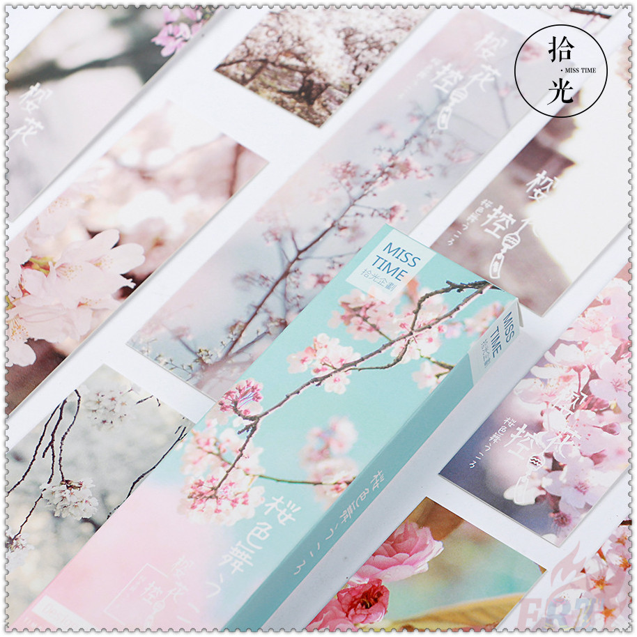 30Pcs/Set ❉ Tokyo Sakura Bookmarks ❉ Fashion Books Marker of Page Stationery School Office Supply