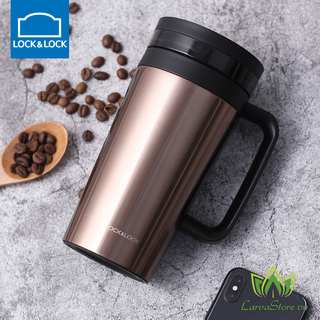 Ly giữ nhiệt pha trà, cà phê lock&lock coffee filter mug lhc4197god 580ml màu đồng