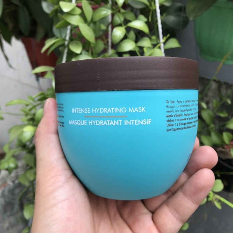 Best Seller Mặt nạ dưỡng ẩm sâu Moroccanoil Hydration Mask (vành đen) cho tóc khô 500ml ( New 2021 )