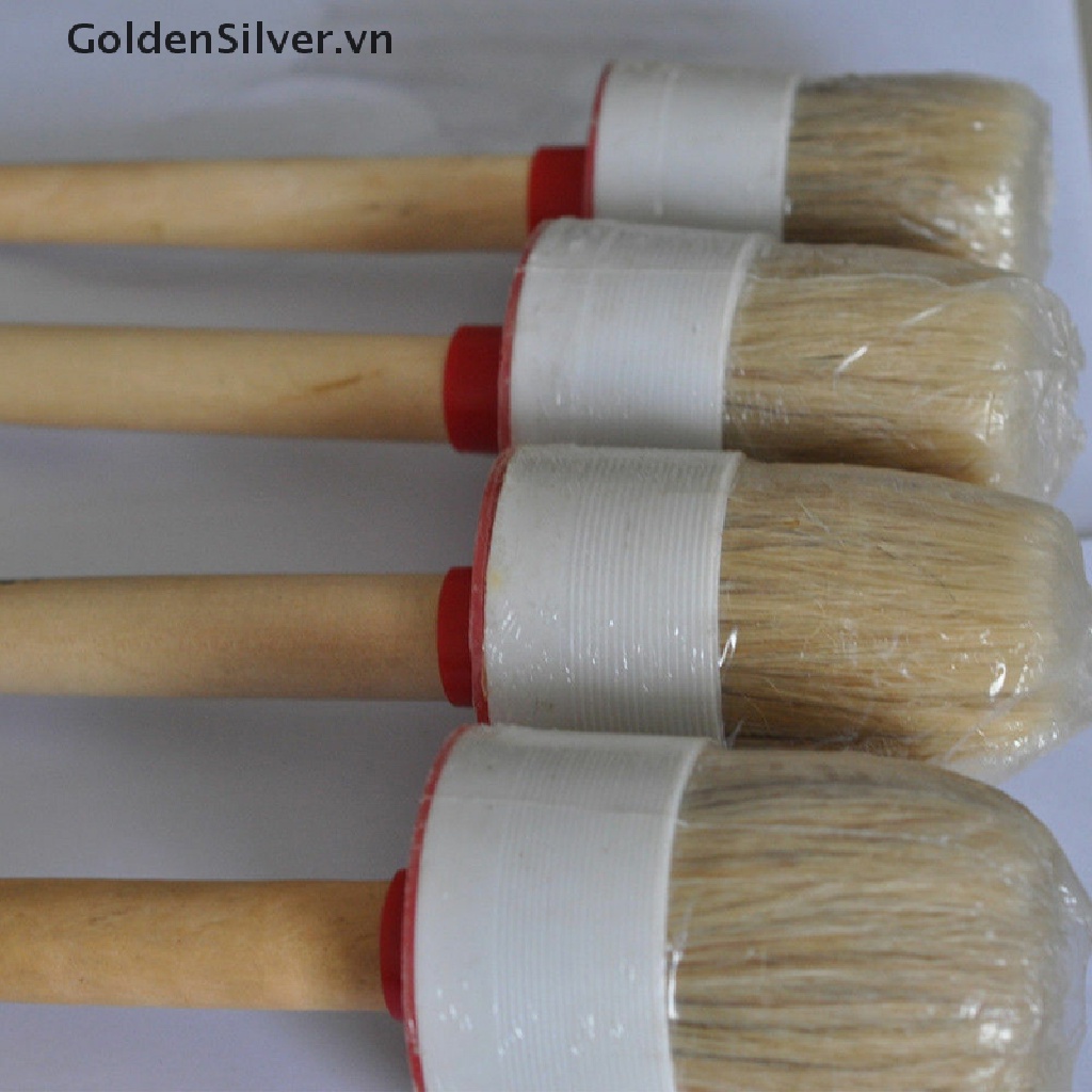 Bàn Chải Lông Mềm Tay Cầm Gỗ Vệ Sinh Nội Thất Xe Hơi