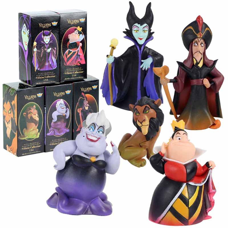 5 Cái / bộ Công Chúa Nhân Vật Vua Sư Tử Maleficent Aladdin Genie Jafar Nàng Tiên Cá Bé Ursula Nữ Hoà