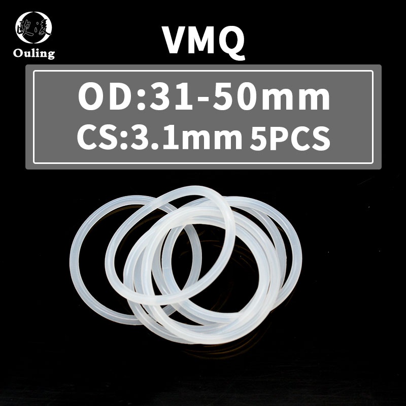 Set 5 Vòng Đệm Cao Su Chống Thấm Nước 3.1mm OD31 / 32 / 34 / 35 / 36 / 38 / 40 / 42 / 43 / 45 / 48 / 50 * 3.1mm