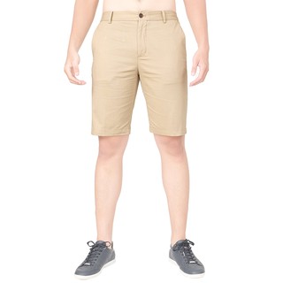 POLHAM  - QUẦN SHORT NAM KAKI SLIM FIT MÀU KEM