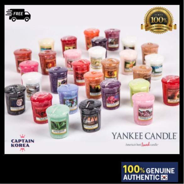 YANKEE CANDLE Nến Mẫu Thử Mini 49g. 49g. Cát Hồng Cát Cotton Màu Đen / Hồng / Hoa Oải Hương / Xoài / Đào / Bahama Breeze Làm Sạch Đi Biển Vào Mùa Hè