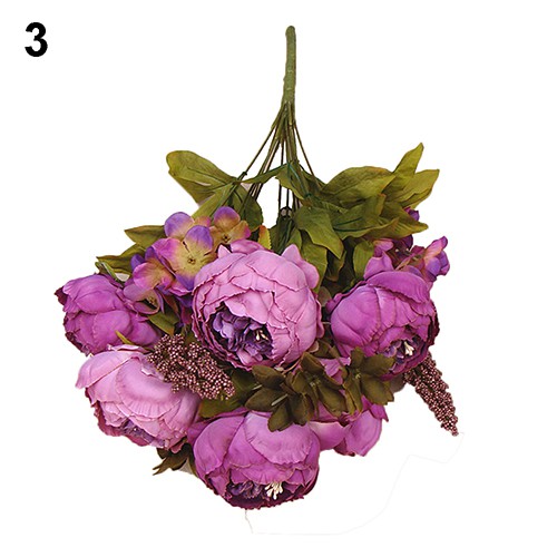 Hoa Mẫu Đơn Giả 8 Bông Trang Trí Tiệc Cưới