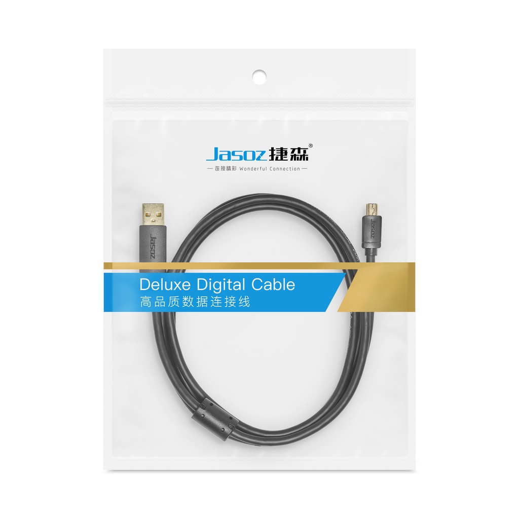 Cáp USB 2.0 AM-T 2 đầu đực JASOZ D108- Hàng chính hãng – Bảo hành 18 tháng