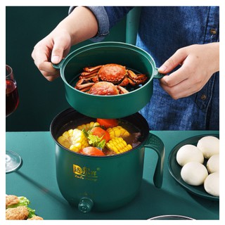 Nồi lẩu mini kiêm nồi hấp 2 tầng đa năng