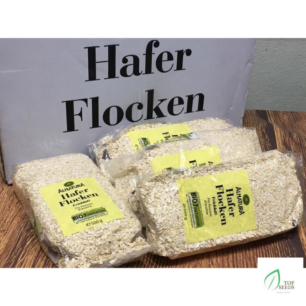 Combo 2 gói YẾN MẠCH CÁN VỠ HAFER FLOCKEN 500GR/1 gói chính hãng Đức.