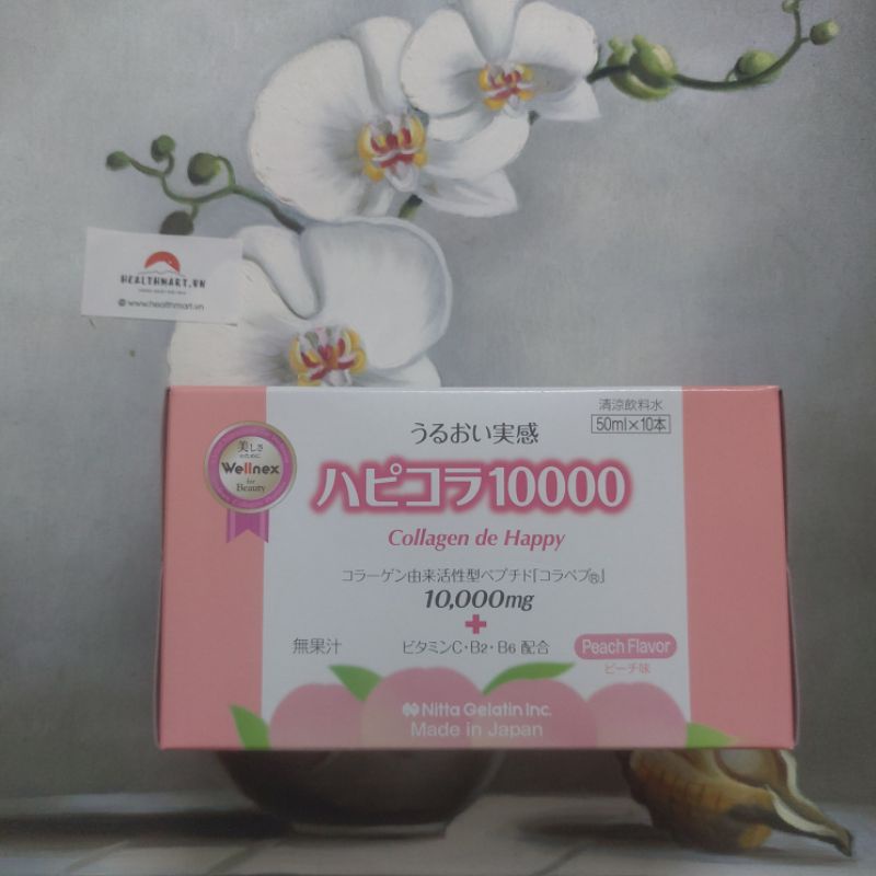 🌸 COLLAGEN DE HAPPY- COLLAGEN DEHAPPY NITTA Nhật Bản Hộp 10 lọ
