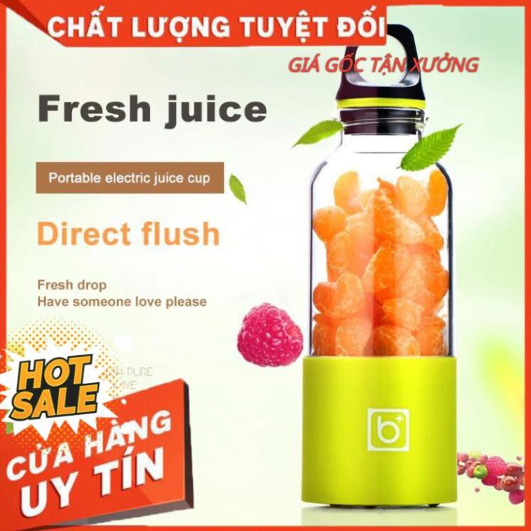 Máy xay sinh tố mini cầm tay sạc pin USB dung tích 500ml dung lượng pin 2600mAh siêu tiện lợi