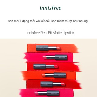 Son Lì Dạng Thỏi Innisfree Real Fit Matte Lipstick
