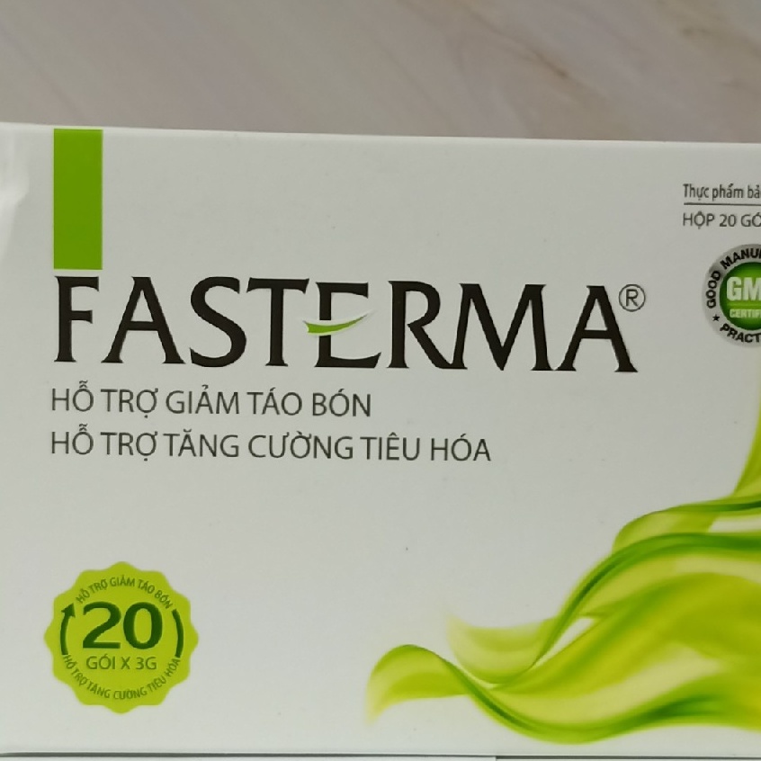 Fasterma hỗ trợ tăng cường tiêu hóa - giảm táo bón hộp 20 gói