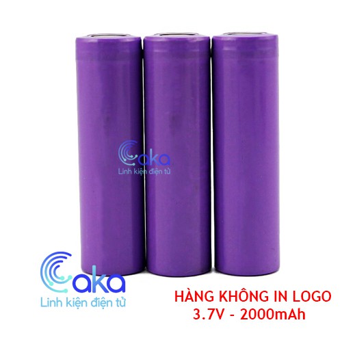 Pin Cell 18650 2000mAh 3.7V xả 5C