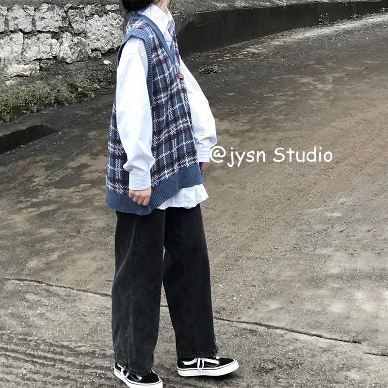 【Yuki】Áo gile kẻ sọc phong cách Hàn quốc Mẫu Mới | BigBuy360 - bigbuy360.vn